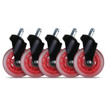 L33T GAMING Casters for gaming chairs (Red)...