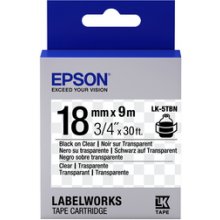EPSON TAPE LK-5TBN CLEAR BLK-/CLEAR CLEAR...
