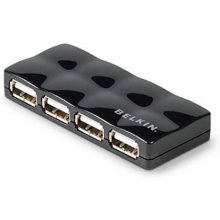 Belkin 4-Port USB 2.0 480 Mbit/s Black
