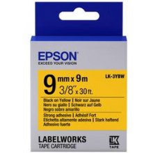 EPSON TAPE LK-3YBW STRNG ADH BLK-/Y YELL 9/9