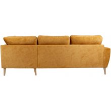Home4you Corner sofa HEIVI RC, yellow velvet