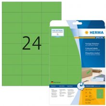 Herma Etiketten A4 grün 70x37 mm Papier matt...