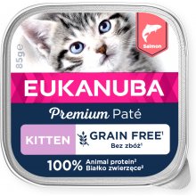 Eukanuba Kitten с лососем влажный корм для...