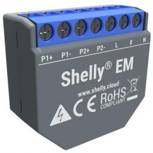 SHELLY Relais "EM" WLAN Stromzähler 2x 120A...