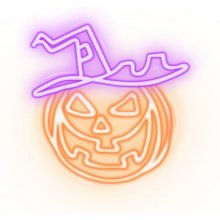 Forever Light Neon PLEXI LED CURSED PUMPKIN...