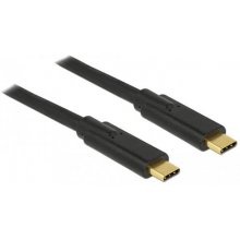 DELOCK Kabel USB 2.0 C > C 4.0m 3A schwarz