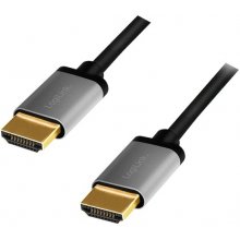 Logilink HDMI cable 4K/60Hz, alu, black, 3m