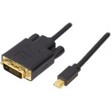 Deltaco DP-DVI202-K video cable adapter 2 m...
