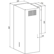 AKPO Okap WK-4 BALMERA WL SLIM CZARNY MAT...