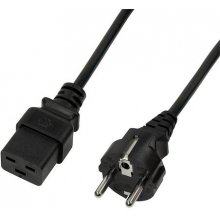 LogiLink Power Cord, CEE 7/7-IEC C19, black...