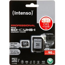 Флешка Intenso microSDHC Professional 32GB...