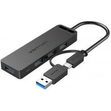 Vention 4-Port USB 3.0 Hub with USB-C & USB...