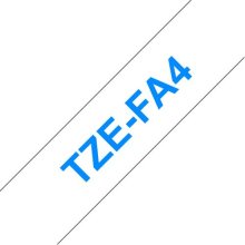 Brother TZE-FA4 label-making tape Blue on...