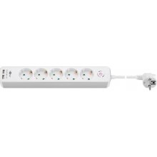 Goobay 5-Way Power Strip with Switch and USB