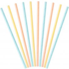 PartyDeco Paper straws Summer time, 19.5cm
