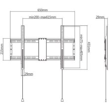Gembird WM-80F-01 TV mount/stand 2.03 m...