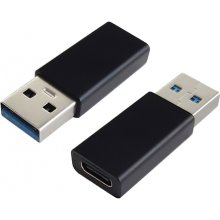 USB 3.0 A/M - C/F ADAPTER 5GBPS ALU BLACK