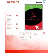 SEAGATE HDD||IronWolf Pro|10TB|SATA|256...