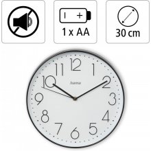 Hama Wall clock Elegance white/black 30 cm