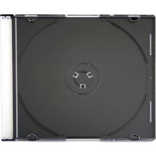 Omega CD case Slim, black (56622)