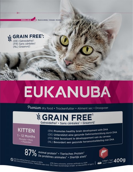 Eukanuba Kitten grain free salmon 400g L 00552 Pets24.ee