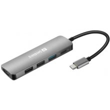 Sandberg 136-32 USB-C Dock HDMI+3xUSB+PD...