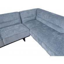 Home4you Corner sofa HASSO RC, silver grey