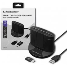 Qoltec 50632 smart card reader USB 2.0 Black