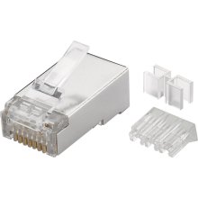 Goobay RJ45 plug, CAT 6A STP shielded - for...