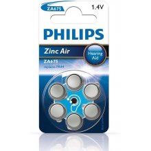 Philips Patarei ZA675 1.4 V 6 tk Zinc Air...