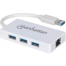 Manhattan USB-A 3-Port Hub with Gigabit...