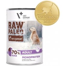 VetExpert RAW PALEO Adult Monoprotein Duck -...