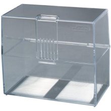 HERLITZ Karteikasten A7 leer transparent für...