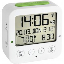 TFA 60.2528.02 Bingo white Digital RC Alarm...