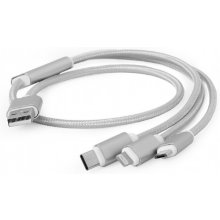 GEMBIRD CABLE USB CHARGING 3IN1 1M/SILV...