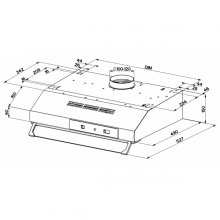 Вытяжка FABER TCH04 WH16A 741