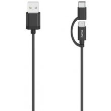 HAMA 00200616 Micro-USB Cable, 2 in 1, incl...