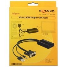 DELOCK VGA Adapter D-Sub15 +Audio -> HDMI A...