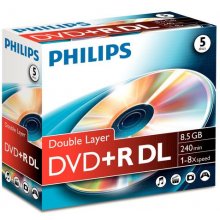 PHILIPS 1x5 DVD+R 8,5GB DL 8x JC
