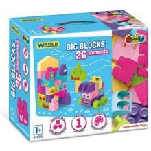 Wader Big Blocks 26 pcs. pink