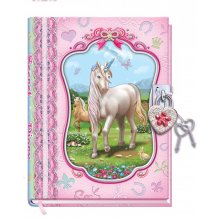 Pulio Pecoware Diary on a padlock - Unicorns