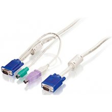 LevelOne KVM Kabel ACC-2101 USB+PS/2 1,80m