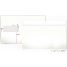 Kuvert Envelopes aknaga (45x90) E5...