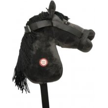 Norimpex Black horse head on a stick with...