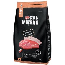 PAN MIĘSKO Cielęcina z indykiem M - dry dog...