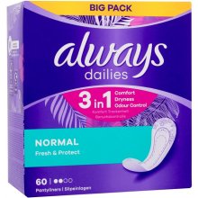 Always Daily Fresh Normal Odour Lock 60pc -...