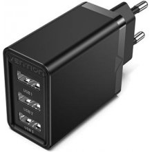 Vention 3-port USB(A+A+A) Wall Charger(12W...
