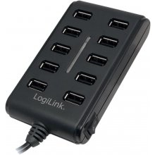 LogiLink USB 2.0 10-Port Hub with On/Off...