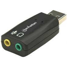 Manhattan USB-A Sound Adapter, USB-A to...
