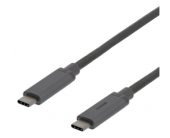 Deltaco USB-C to USB-C cable, 1m, 60W USB...